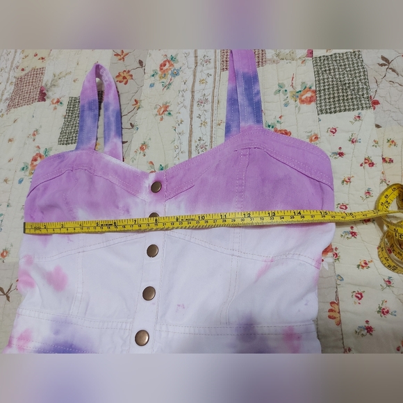 Upercycle tie dye denim dress - Picture 12 of 13